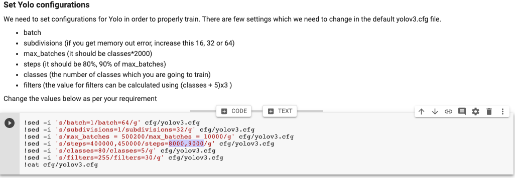 yolo config to change